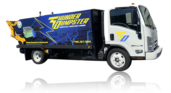 thunder dumpster cleaning truck