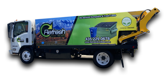 Refresh Dumpster and Trash can Cleaning Truck